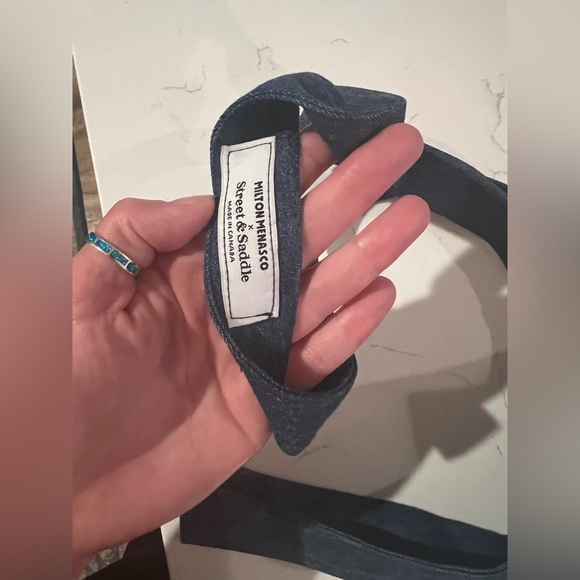 Milton menasco x street and saddle denim necktie - Picture 6 of 8